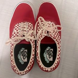 Vans Men's Comfycush Era 'Tear Check' Red White